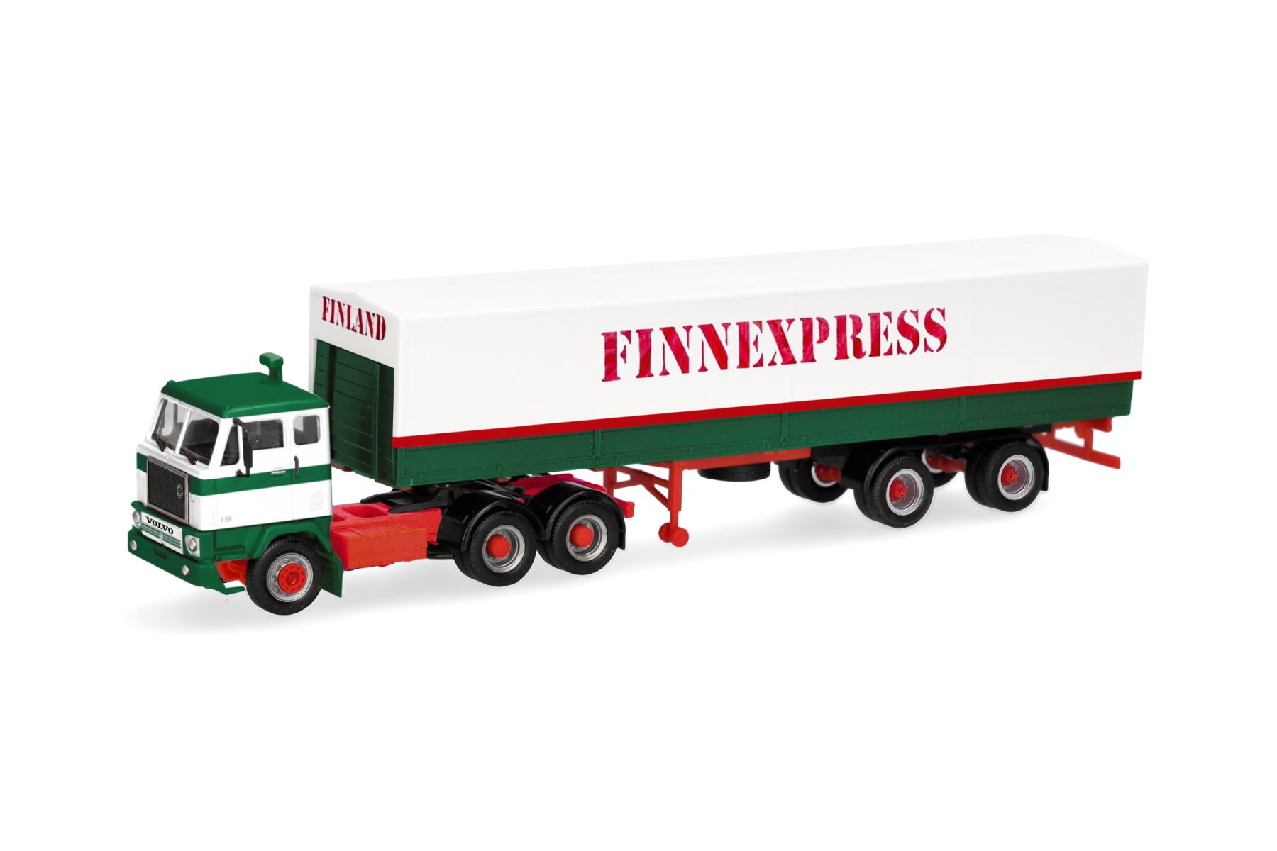Herpa 321631 - Volvo F88 Planen-Sattelzug "Finnexpress", Suomi/Finnland