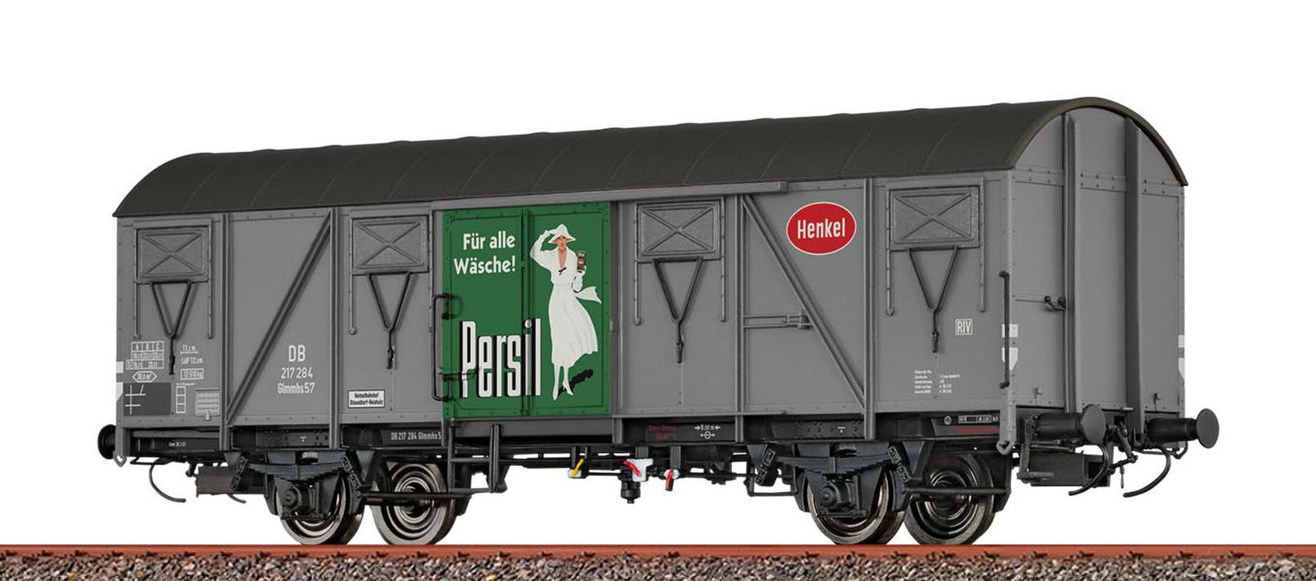 Brawa 51354 - Gedeckter Güterwagen Glmmhs57 'Persil', DB, Ep.III