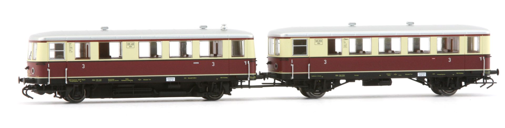 Kres 54009151 - Triebwagen VT 135 mit Beiwagen VB 140, DRG, Ep.II, DC-Digital