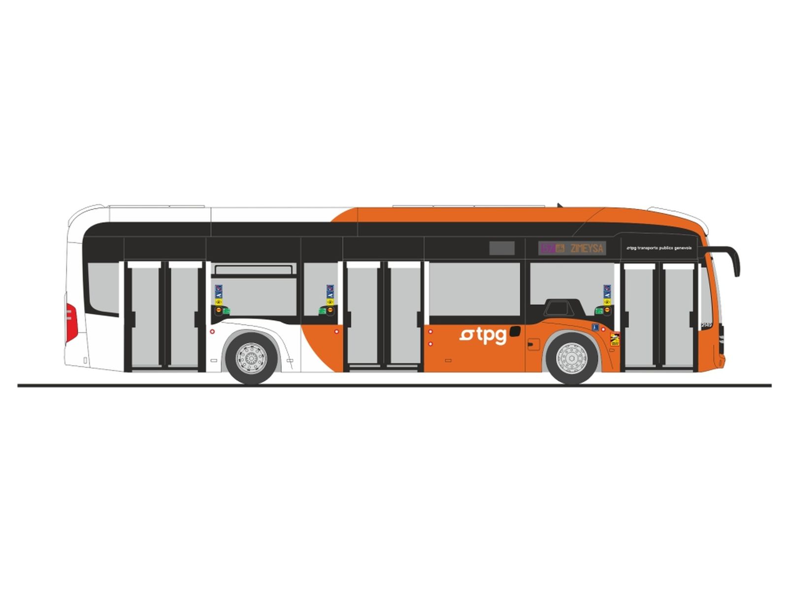Rietze 75627 - Mercedes-Benz eCitaro TPG Genf (CH)