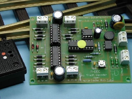 Littfinski 110412 - 1-DEC-DC-F - 4-fach Weichendecoder DCC, Fertigmodul