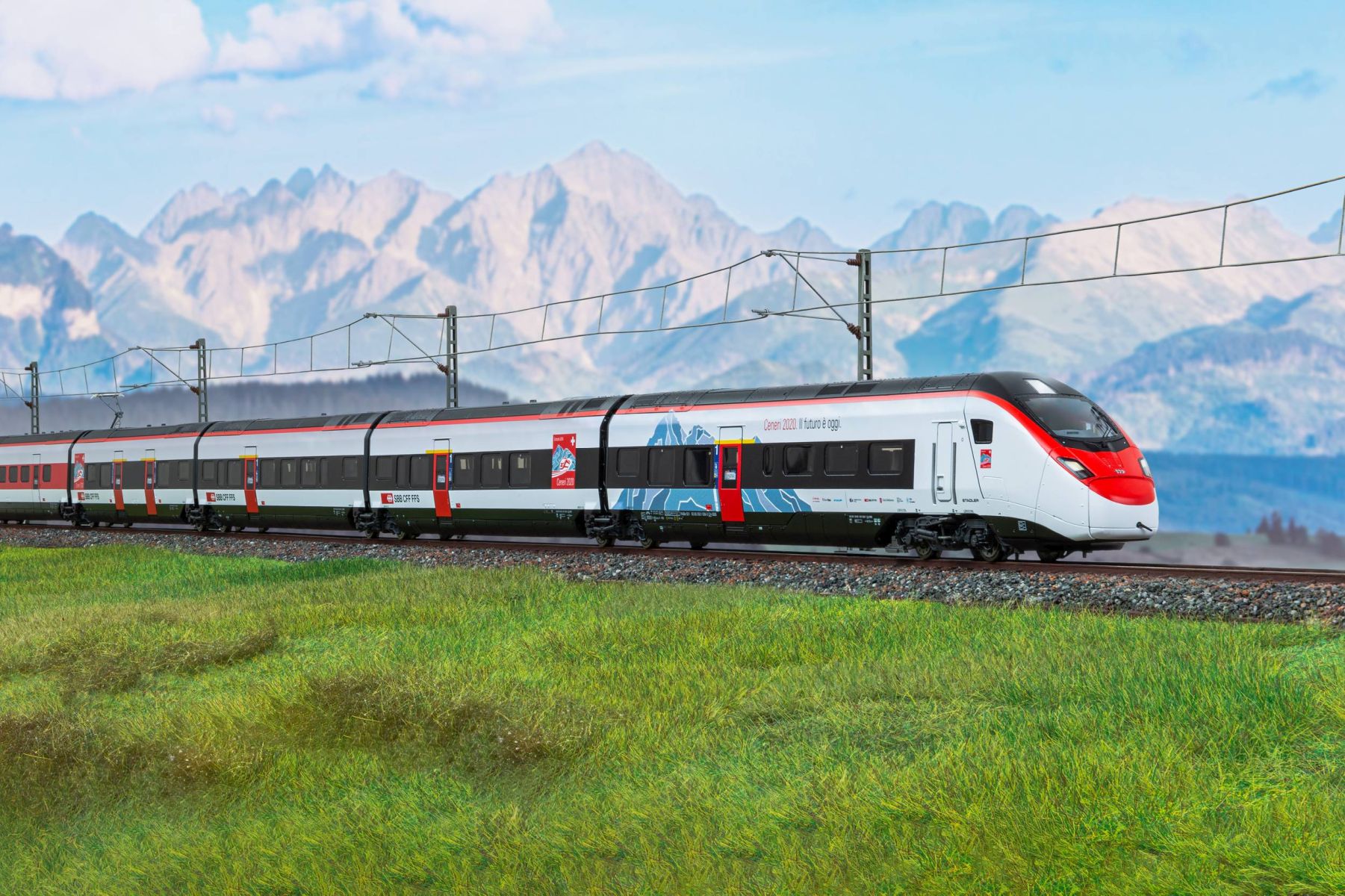 Piko 97231 - Triebzug RABe 501 008 Giruno Ceneri, 11-teilig, SBB, Ep.VI, AC-Sound