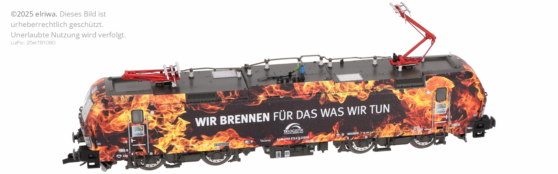 Tillig 502239-ZZ - E-Lok 'Vectron' 193 878-6, TX-Logistik, Ep.VI 'Flammenlok', Zimo-Sound