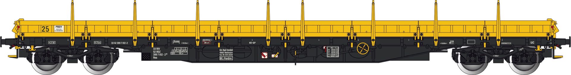 Albert Modell 399013 - Rungenwagen Res, BDZ, Ep.VI