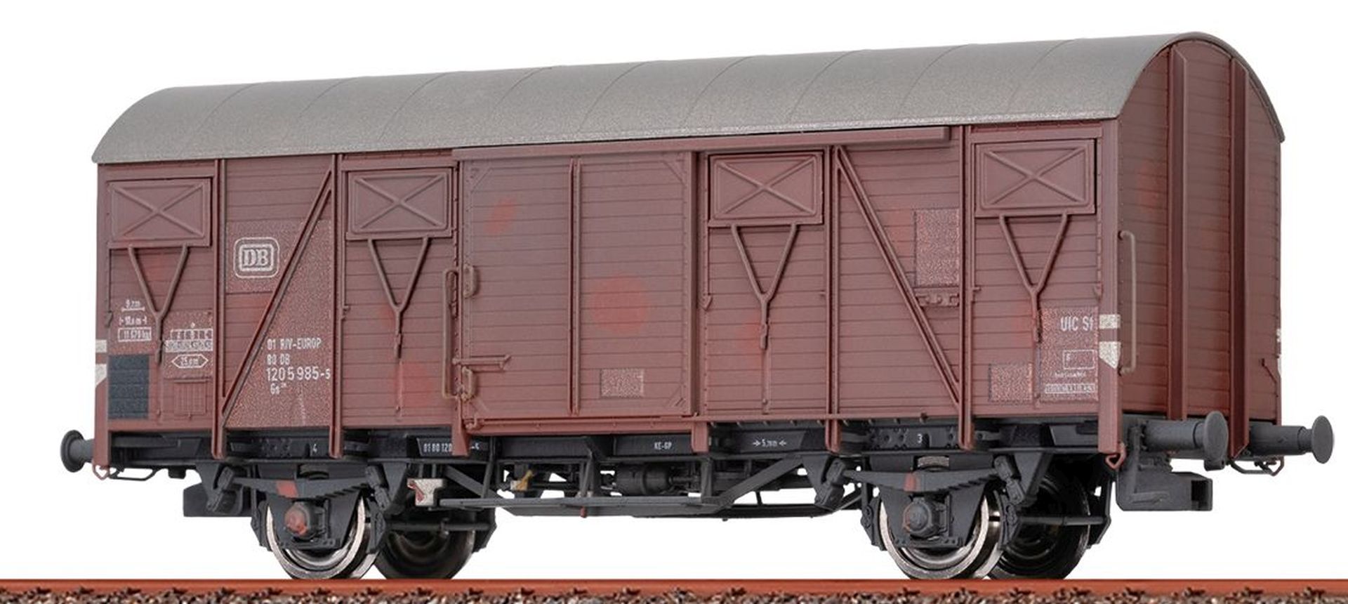 Brawa 50159 - Gedeckter Güterwagen Gs219, DB, Ep.IV