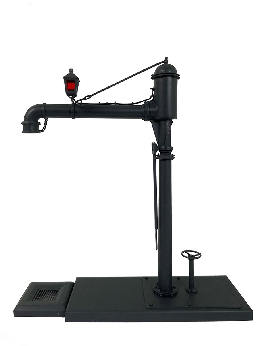 Lenz 55070 - Wasserkran mit einfachem Ausleger, Messing Fertigmodell, lackiert und beleuchtet