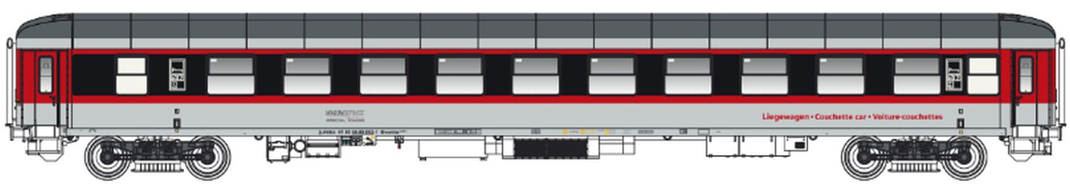 L.S. Models 58521 - Liegewagen Bvcmbz 249.1, Waggonservice, Ep.VI