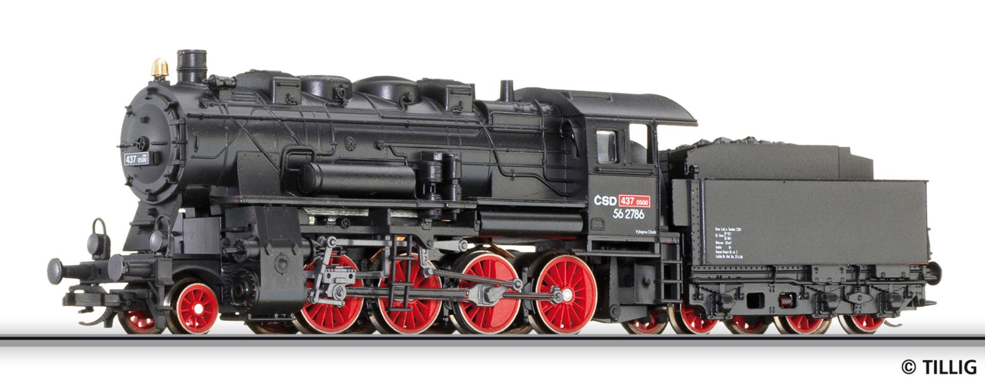 Tillig 502572 - Dampflok 437 0500, CSD, Ep.III