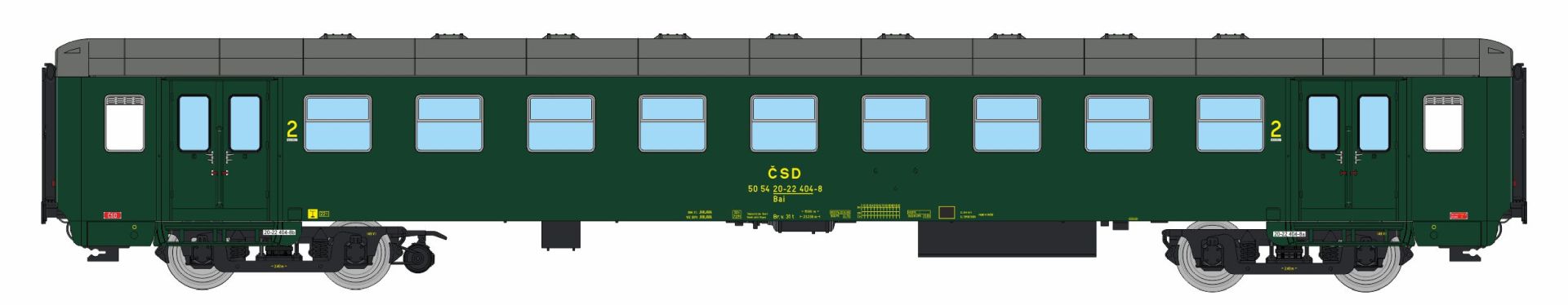 igra 97110066 - Personenwagen Bai Jihlava 1, CSD, Ep.IV igra 97110066 - Personenwagen Bai Jihlava 1, CSD, Ep.IV