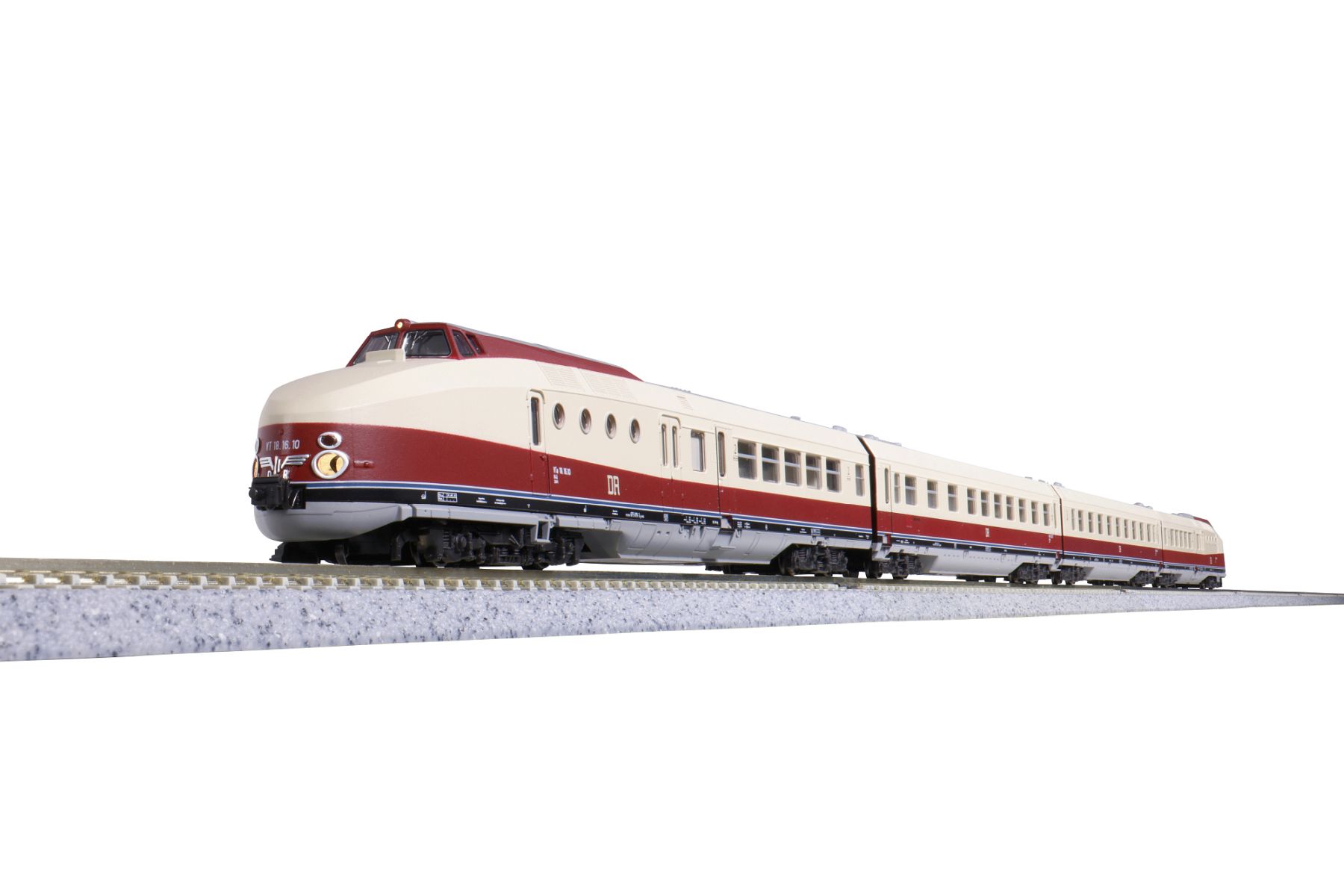 Kato-Lemke K10-747-1 - Triebzug VT 18.16, 4-teilig, DR, SVT Görlitz, Ep.VI, DC-Sound