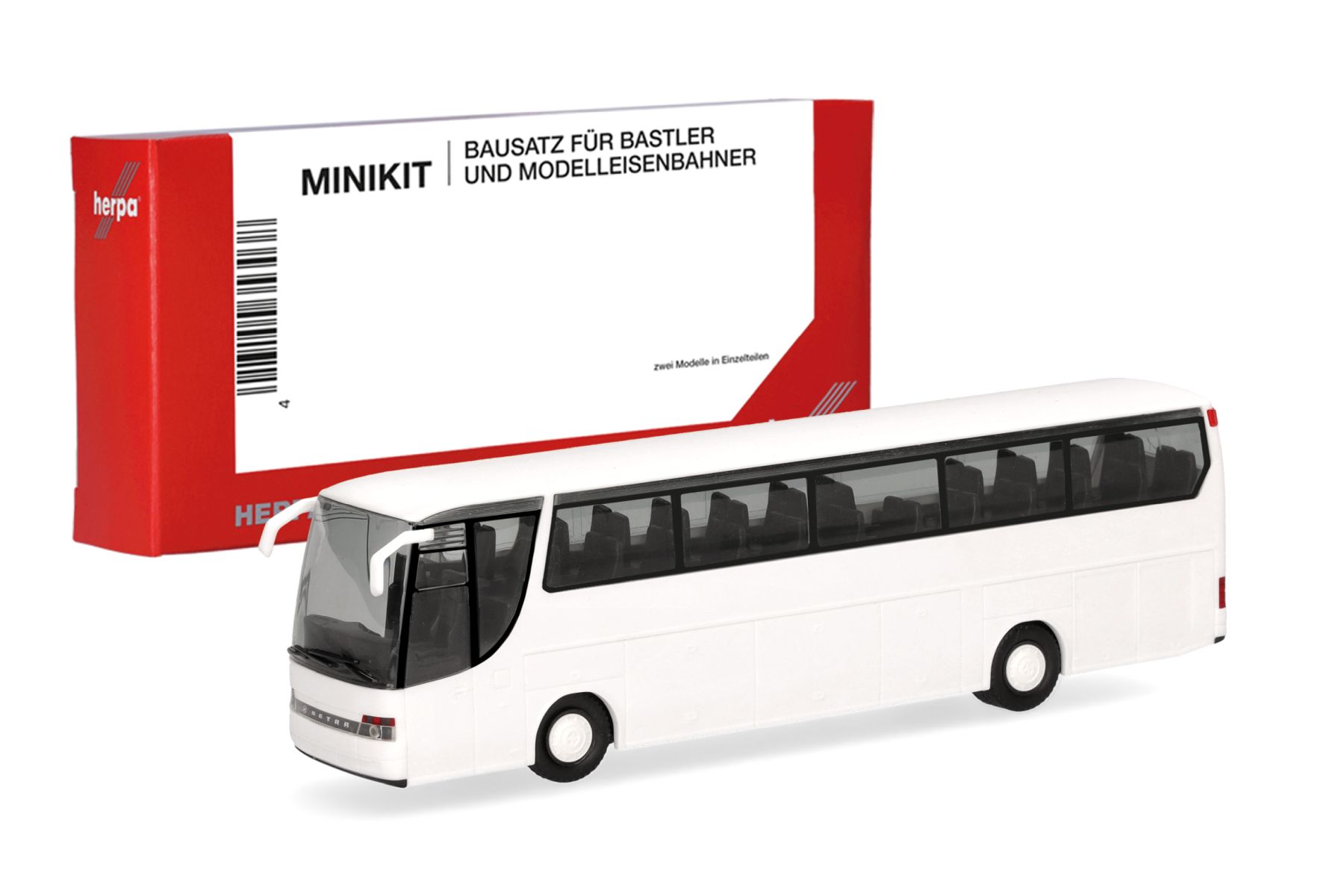 Herpa 014359 - MiniKit: Setra 315 HDH, weiß (1 Stück)