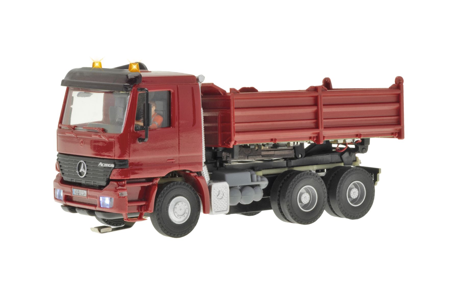 Viessmann 8601 - CarMotion MB ACTROS 3-achs Muldenkipper mit motorischer Kippfunktion und Rundumleuchten