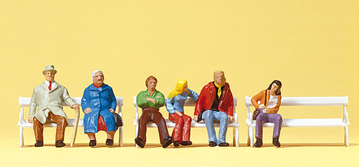 Preiser 10027 - Paare auf Bänken