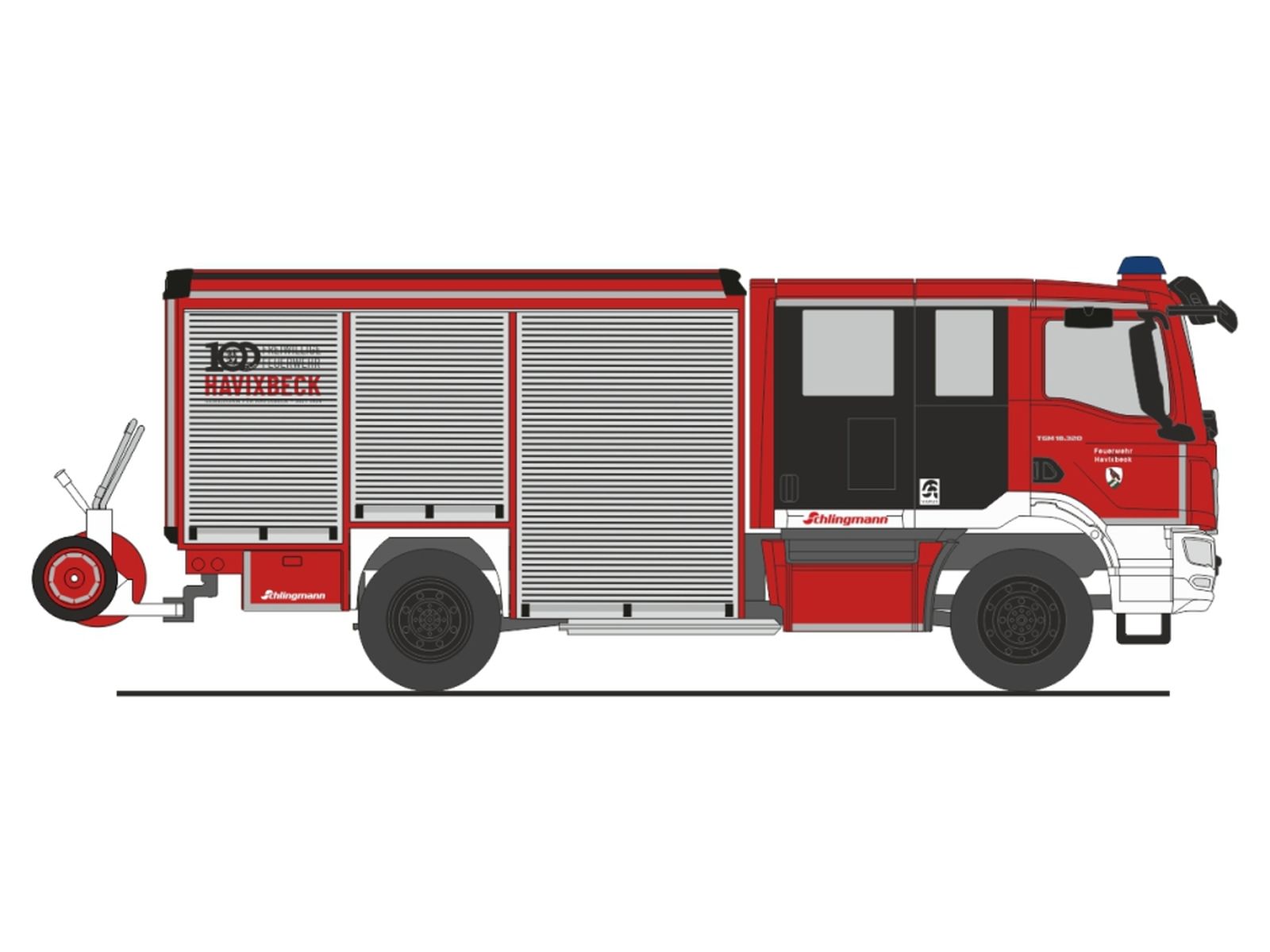 Rietze 72976 - Schlingmann Varus MAN HLF FW Havixbeck