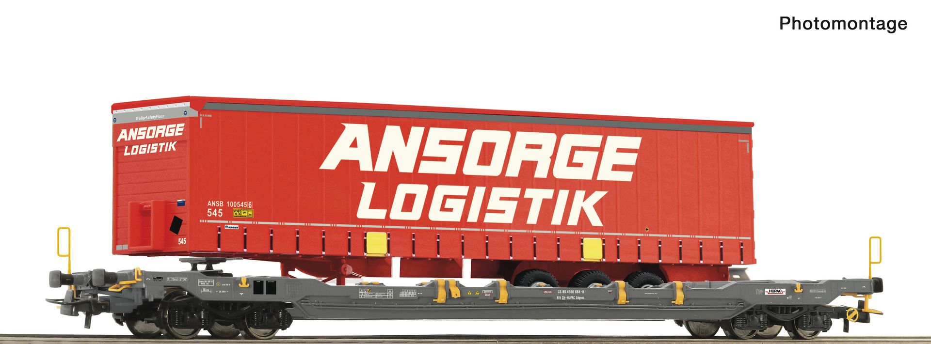 Roco 6600222 - Taschenwagen T5, HUPAC, Ep.VI 'Ansorge Logistik'