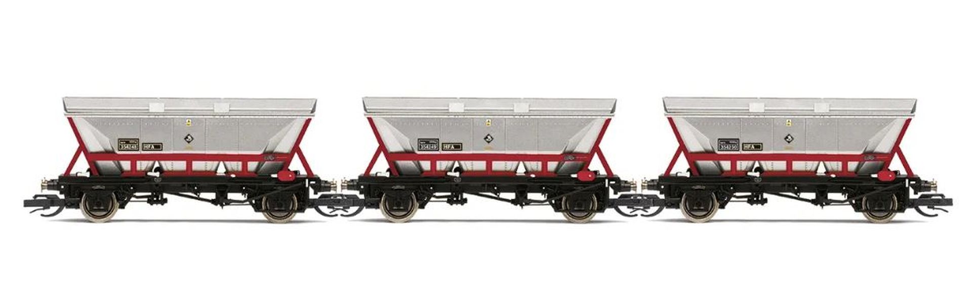 Hornby TT6036 - 3er Set Schüttgutwagen HFA, EWS, Ep.V