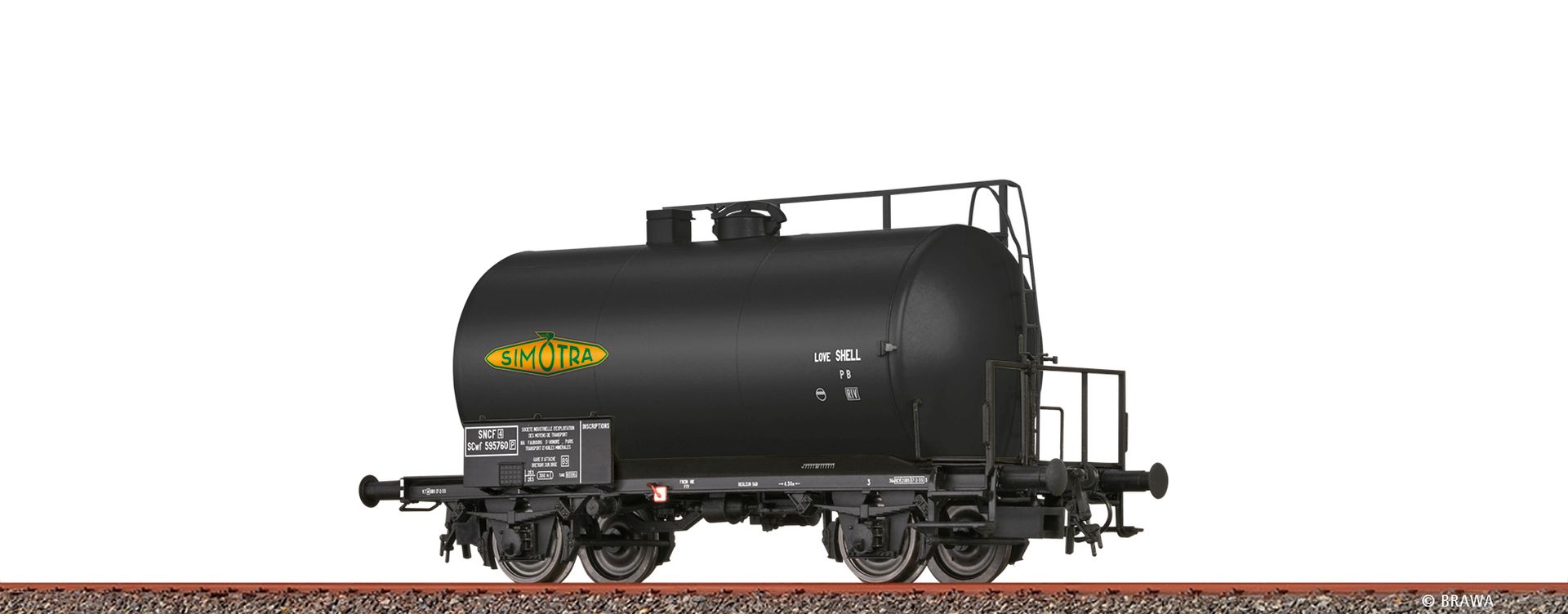 Brawa 50055 - Leichtbaukesselwagen Uerdingen Z [P] 'SIMOTRA', SNCF, Ep.III
