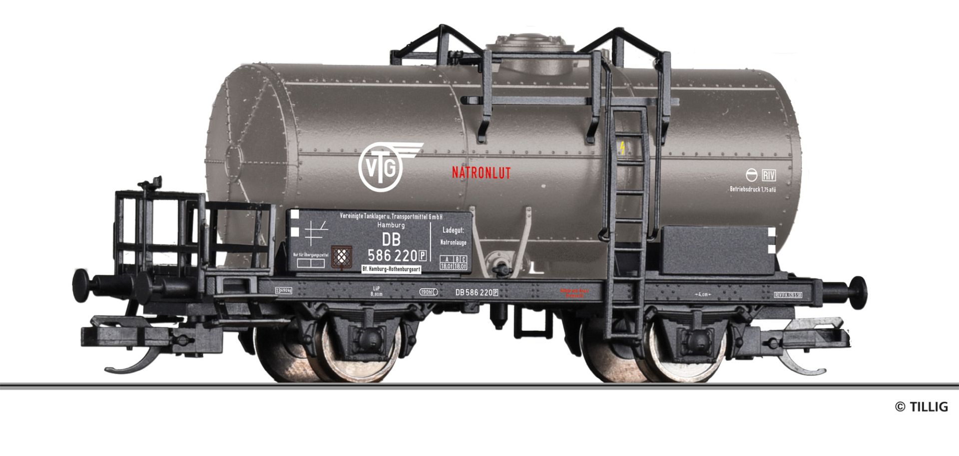 Tillig 95781 - Kesselwagen 'VTG', DB, Ep.III