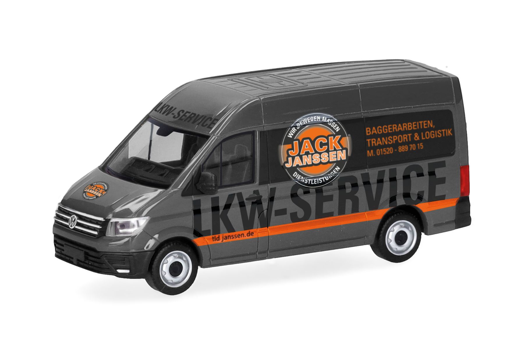Herpa 099158 - VW Crafter Kasten Hochdach "Jack Janssen"