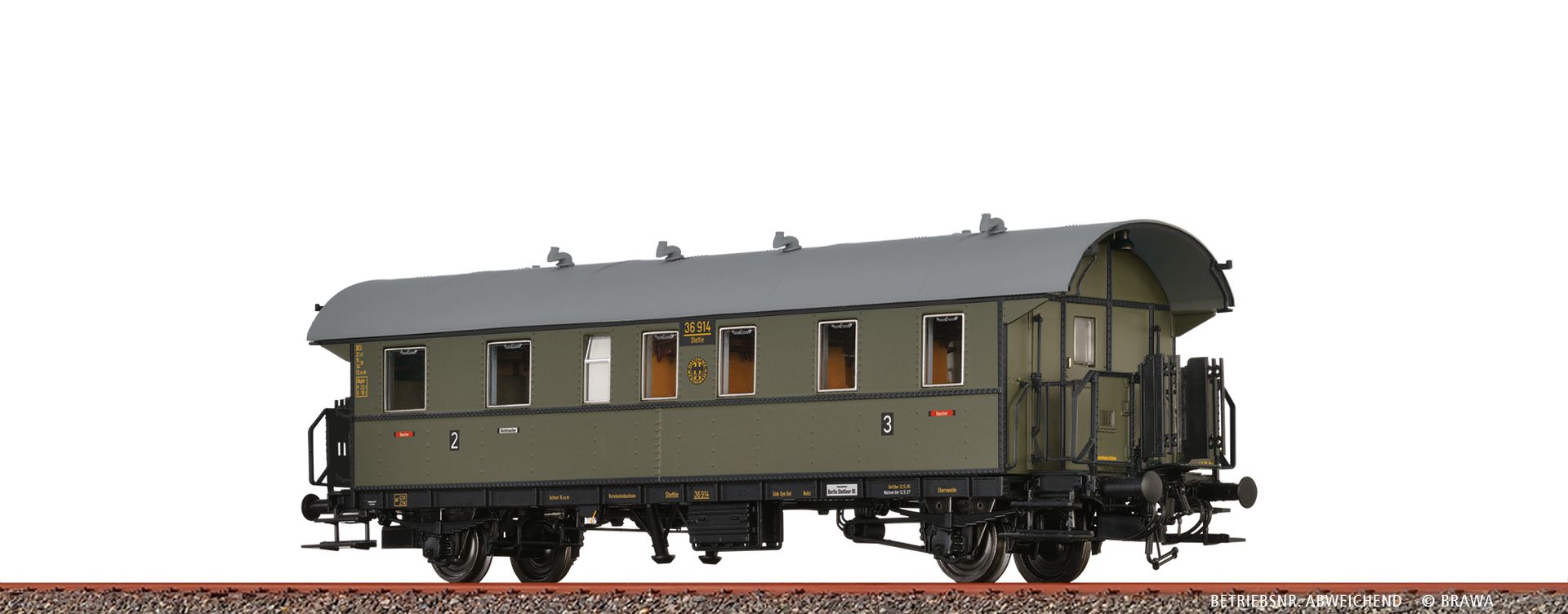 Brawa 46790 - Einheits-Durchgangswagen BCi-29, DRG, Ep.II