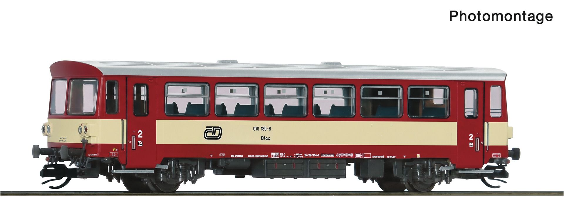 Roco 7790014 - Beiwagen zum Motorwagen Rh 810, CD, Ep.V