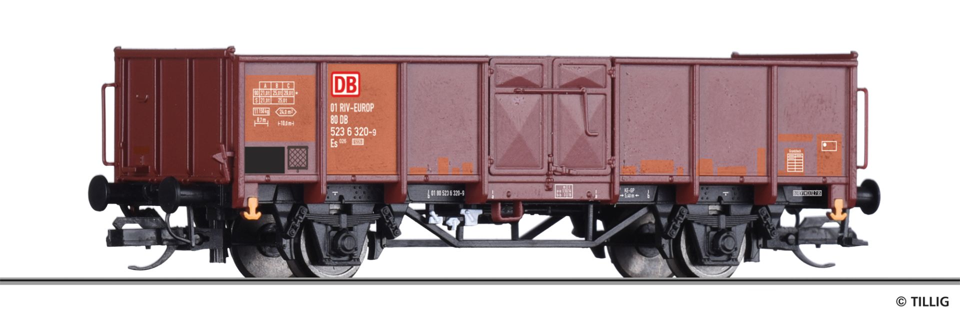 Tillig 14096 - Offener Güterwagen Es 026, DBAG, Ep.V