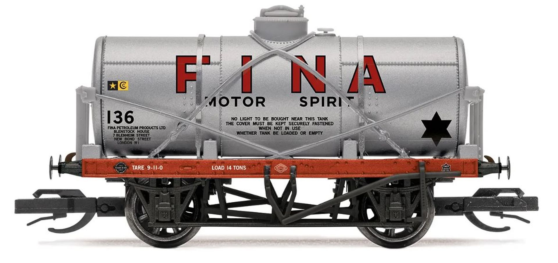 Hornby TT6047 - Kesselwagen 12T 136, FINA, Ep.III