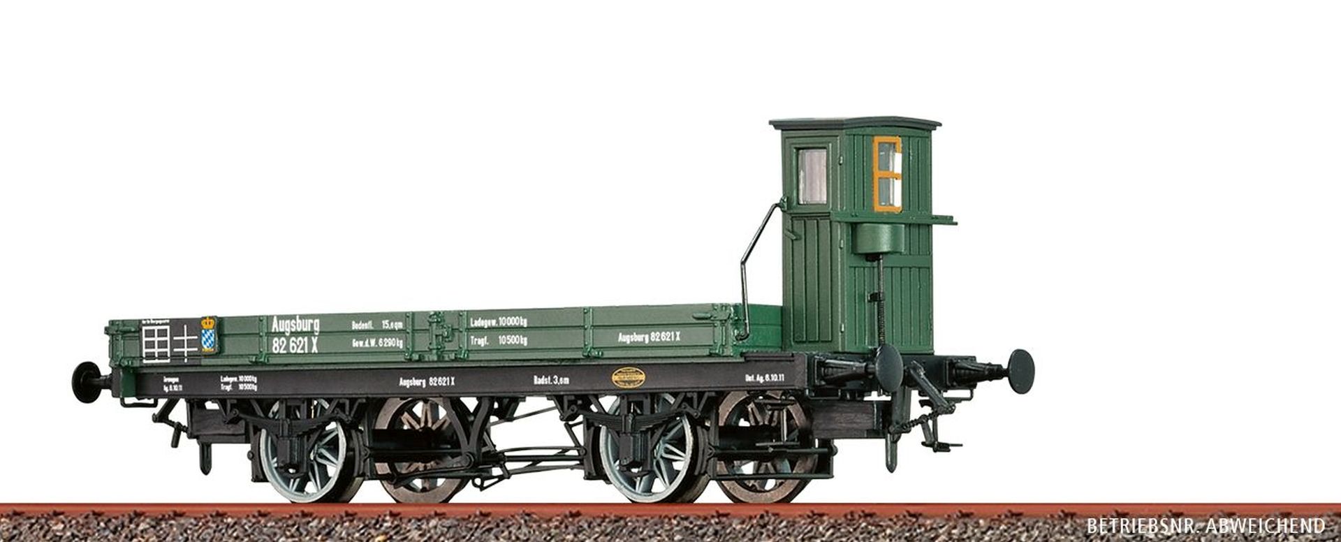 Brawa 48050 - Flachwagen X, K.Bay.Sts.B., Ep.I