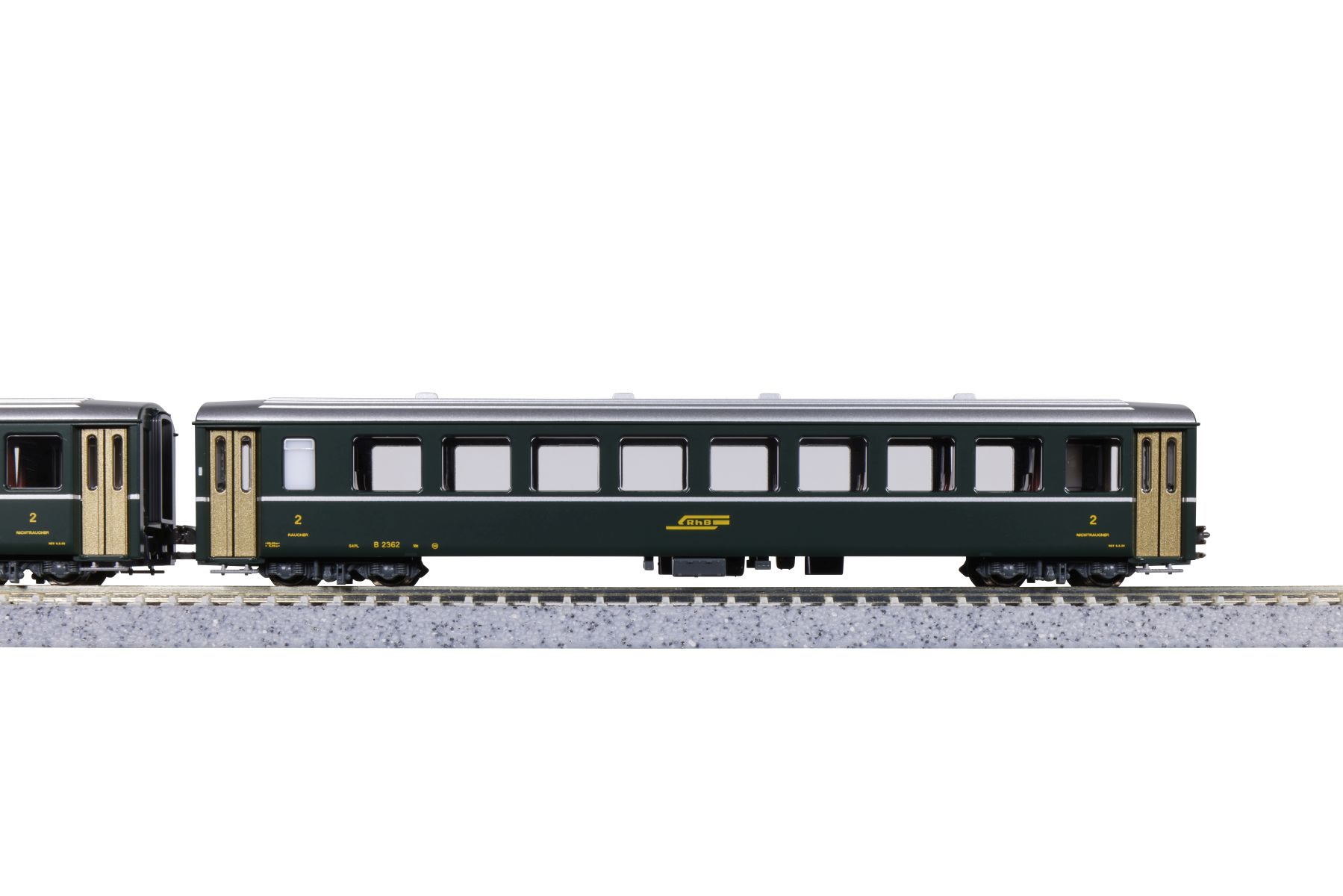 Kato K5277 - Personenwagen, 2. Klasse, B2371, RhB, Ep.IV