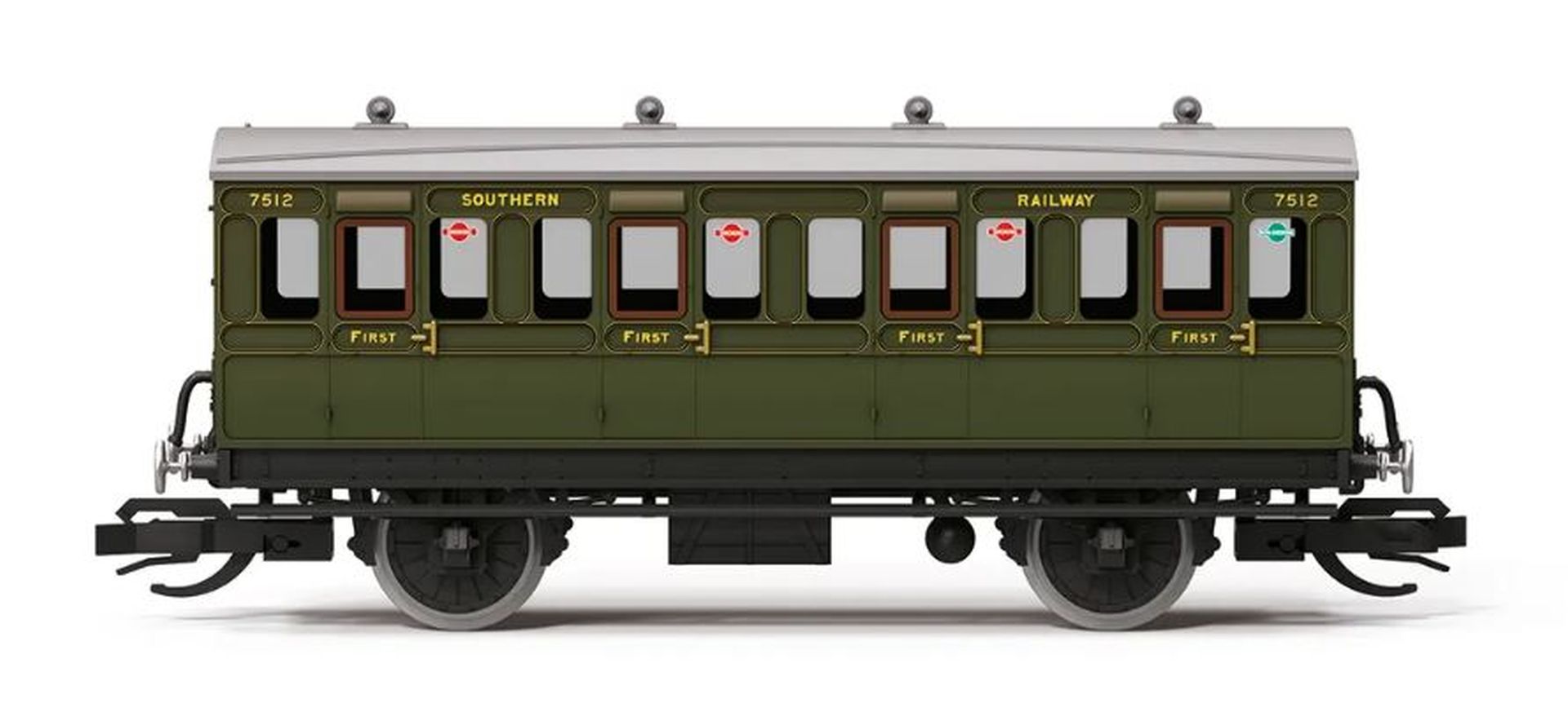 Hornby TT4051 - Personenwagen 4 Wheel Coach 1st Class, SR, Ep.I