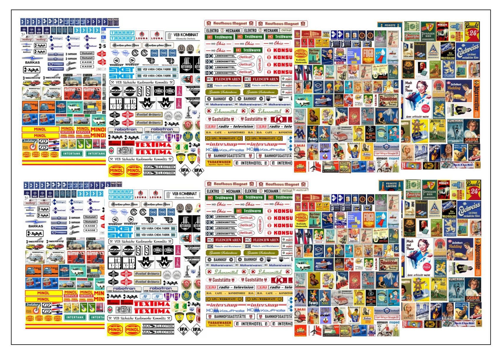 Loewe 9047 - Werbeschilder, Reklametafeln, etc., Ost