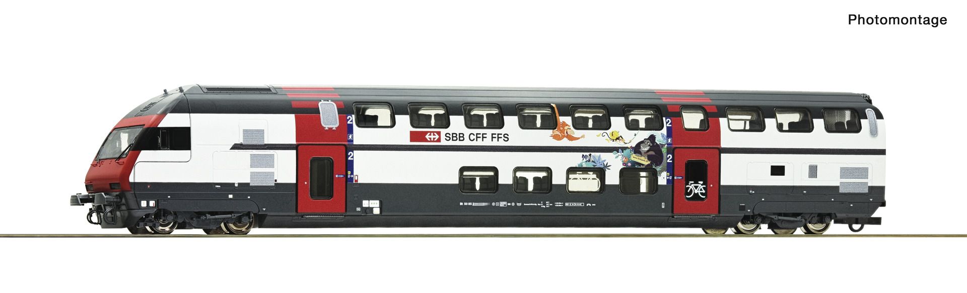Roco 6210218 - Doppelstock-Steuerwagen Bt IC2000, SBB, Ep.V-VI, DC-Digital