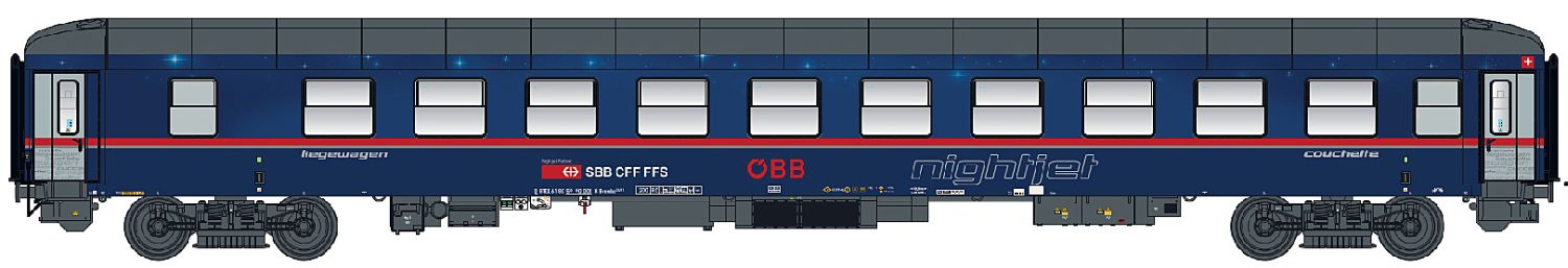 L.S. Models 58527 - Liegewagen Bvcmbz 249.1, ÖBB, Nightjet, Ep.VI