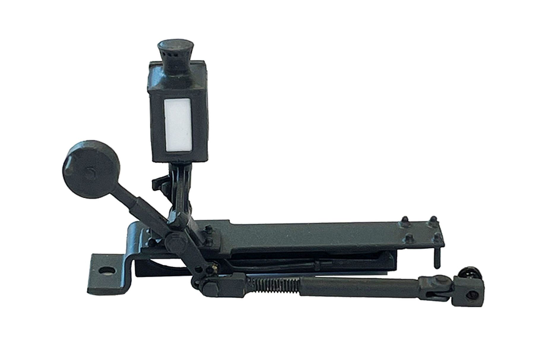 Lenz 55035-04 - Weichenlaterne, Messing Fertigmodell beleuchtet, rechts vom Gleis stehend, Version A-4