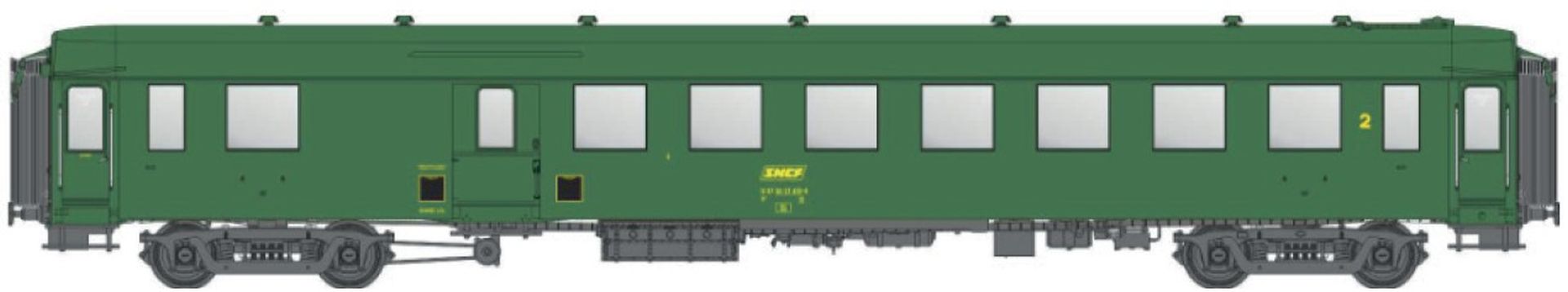 L.S. Models MW40961 - Halbgepäckwagen OCEM B5Dd, 2.Klasse, SNCF, Ep.IVa