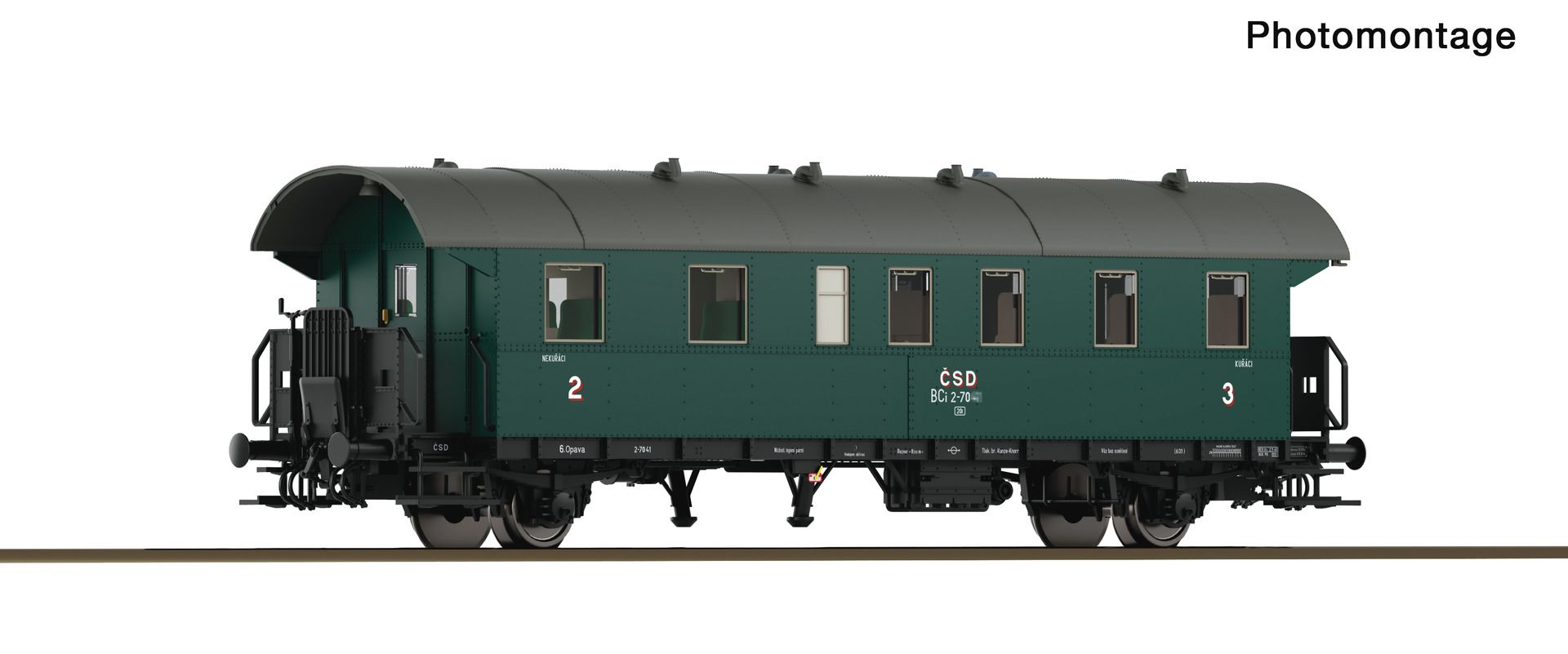Roco 6280074 - Personenwagen BCi, 2./3. Klasse, CSD, Ep.III