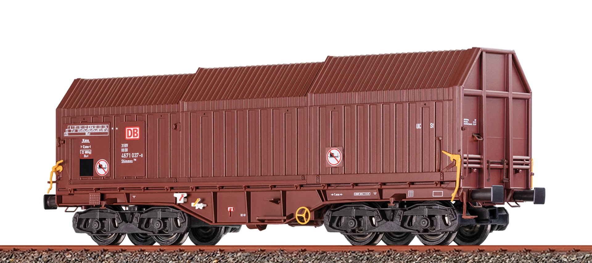 Brawa 51004 - Teleskophaubenwagen Shimmns-u 708, DBAG, Ep.V