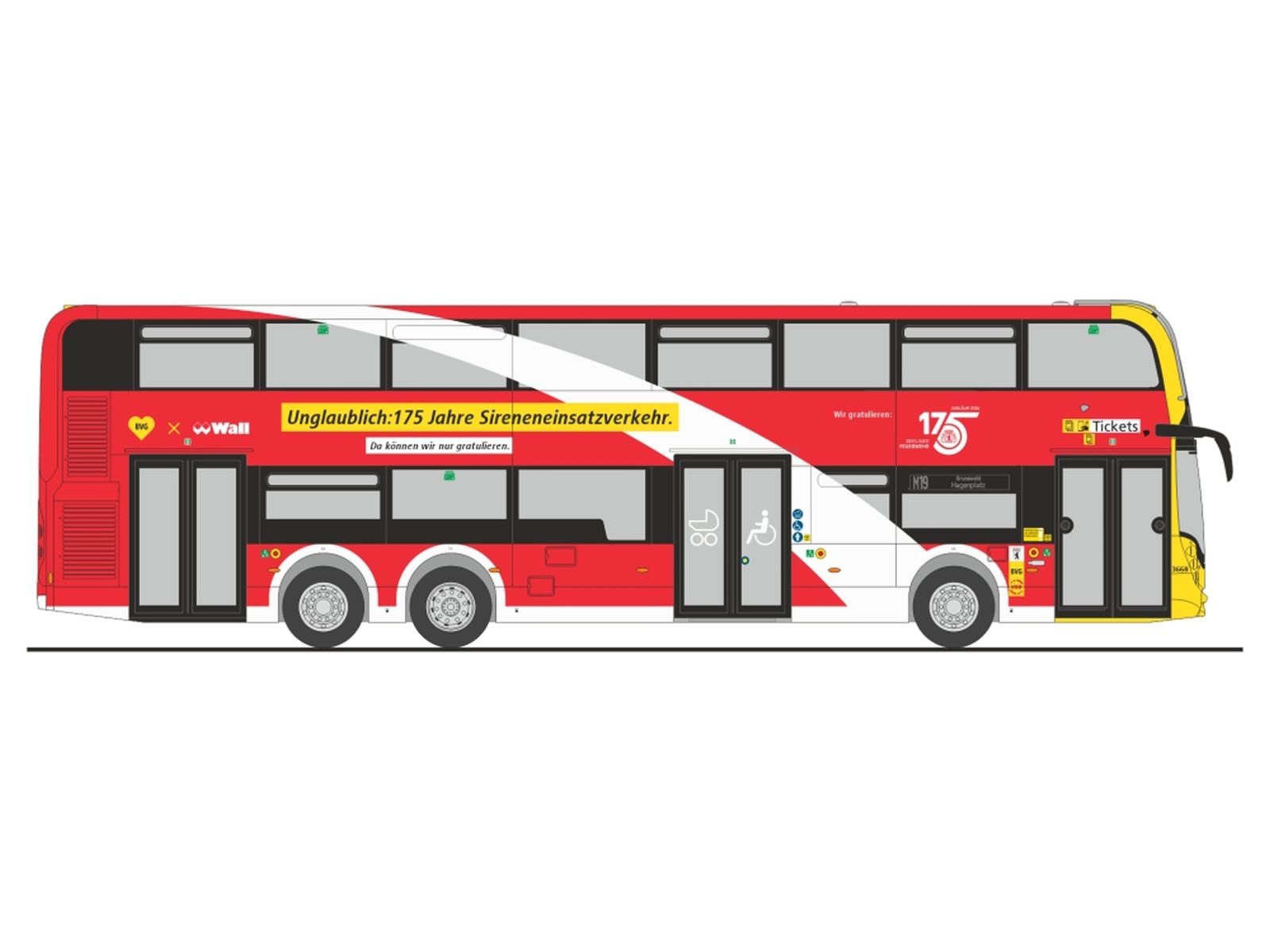 Rietze 78038 - Alexander Dennis Enviro500 BVG-175 Jahre Feuerwehr Berlin
