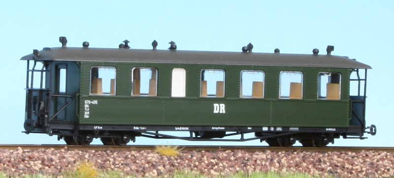 Technomodell 52412 - Personenwg. 2.Kl., DR, Ep.IIIb, grün