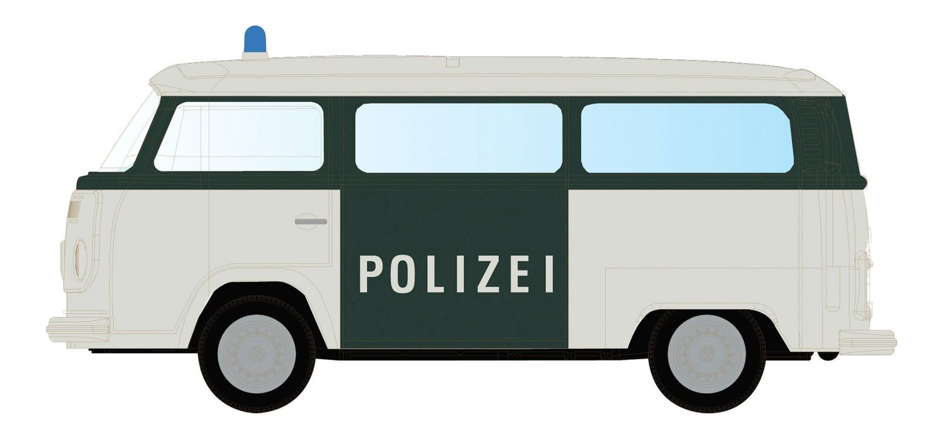 Minis LC3958 - VW T2 Bus Polizei