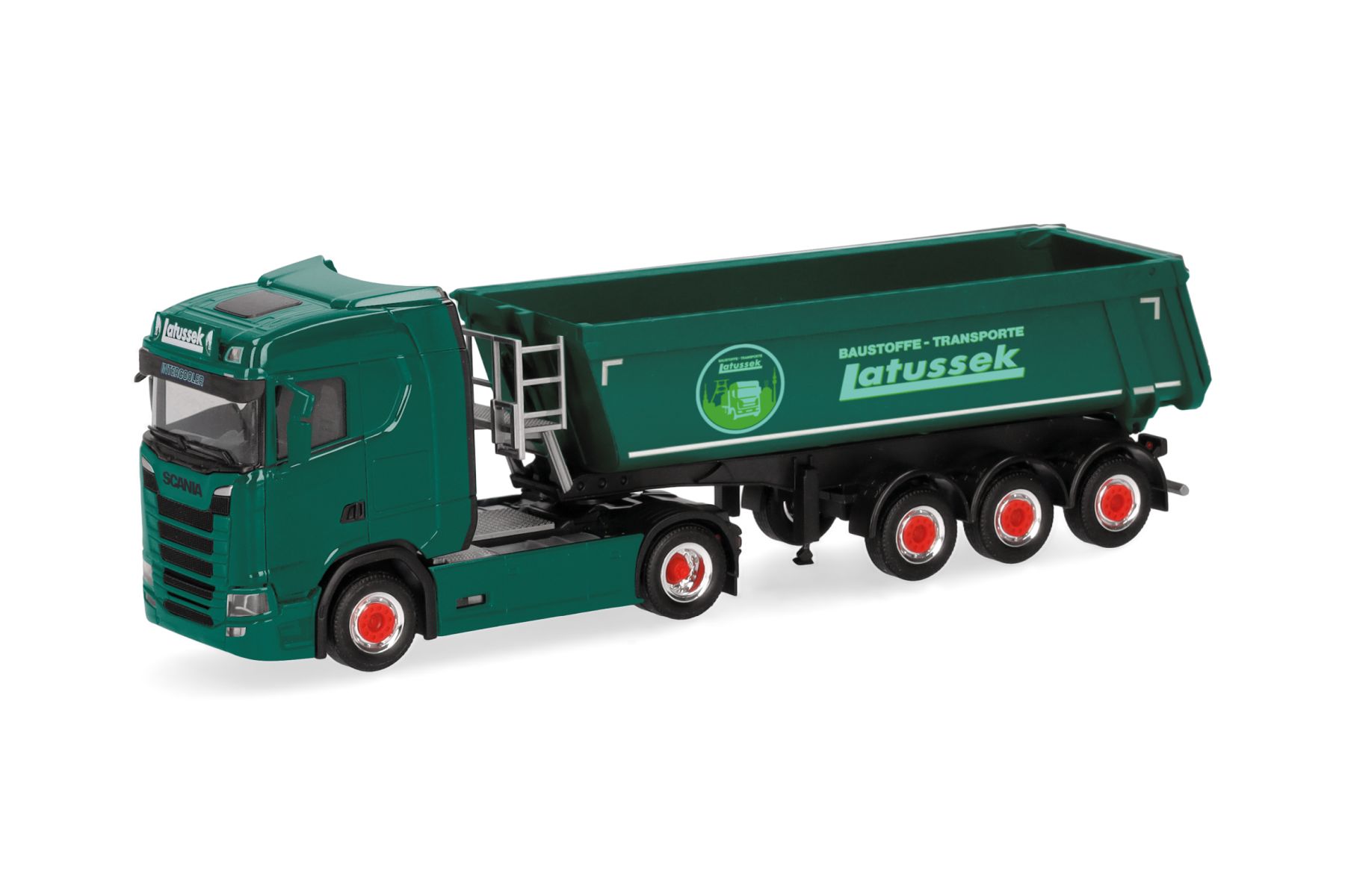 Herpa 320337 - Scania CS 20 ND Rundmulden-Sattelzug "Latussek"