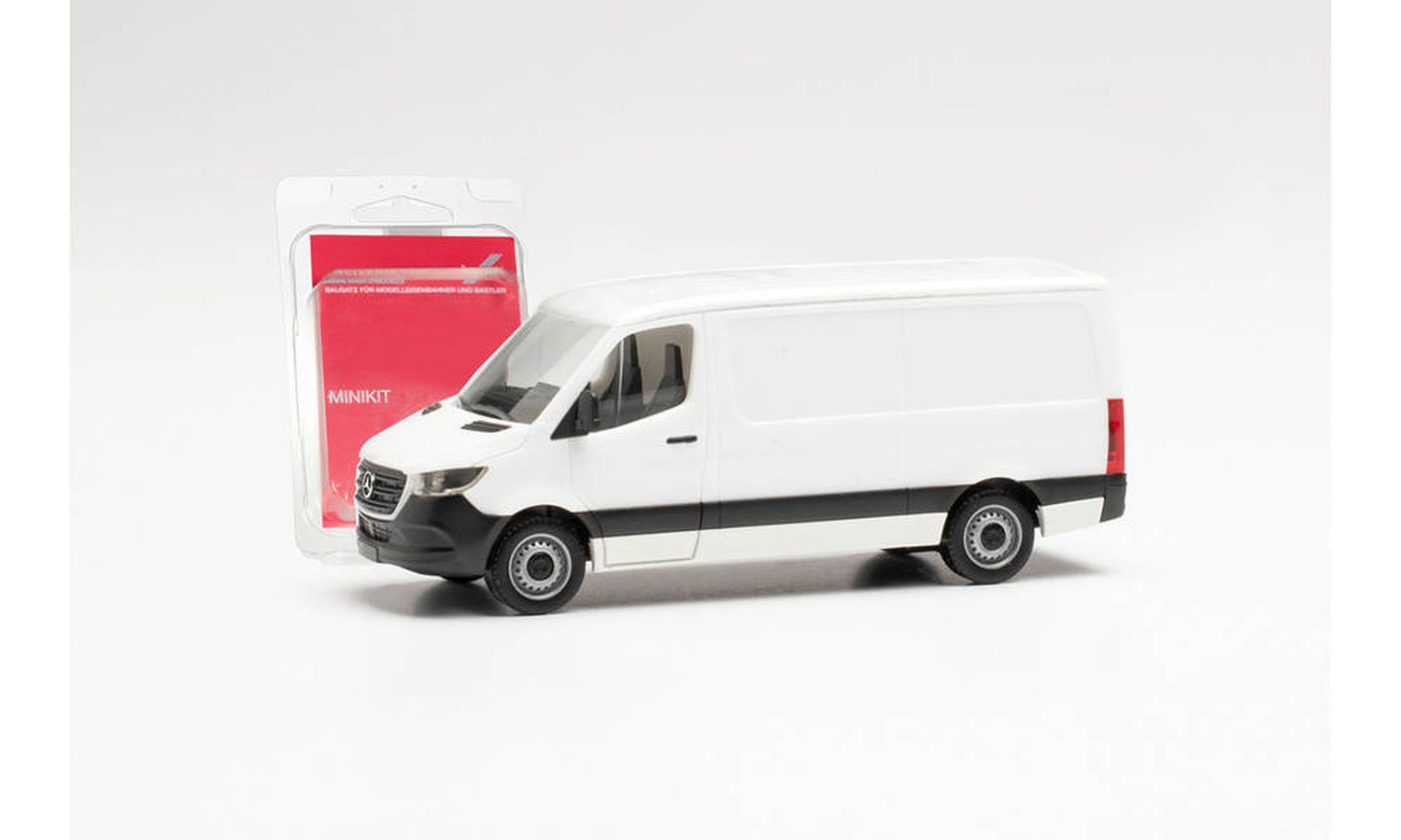 Herpa 013871 - Herpa MiniKit: Mercedes-Benz Sprinter `18 Kasten Flachdach, weiß