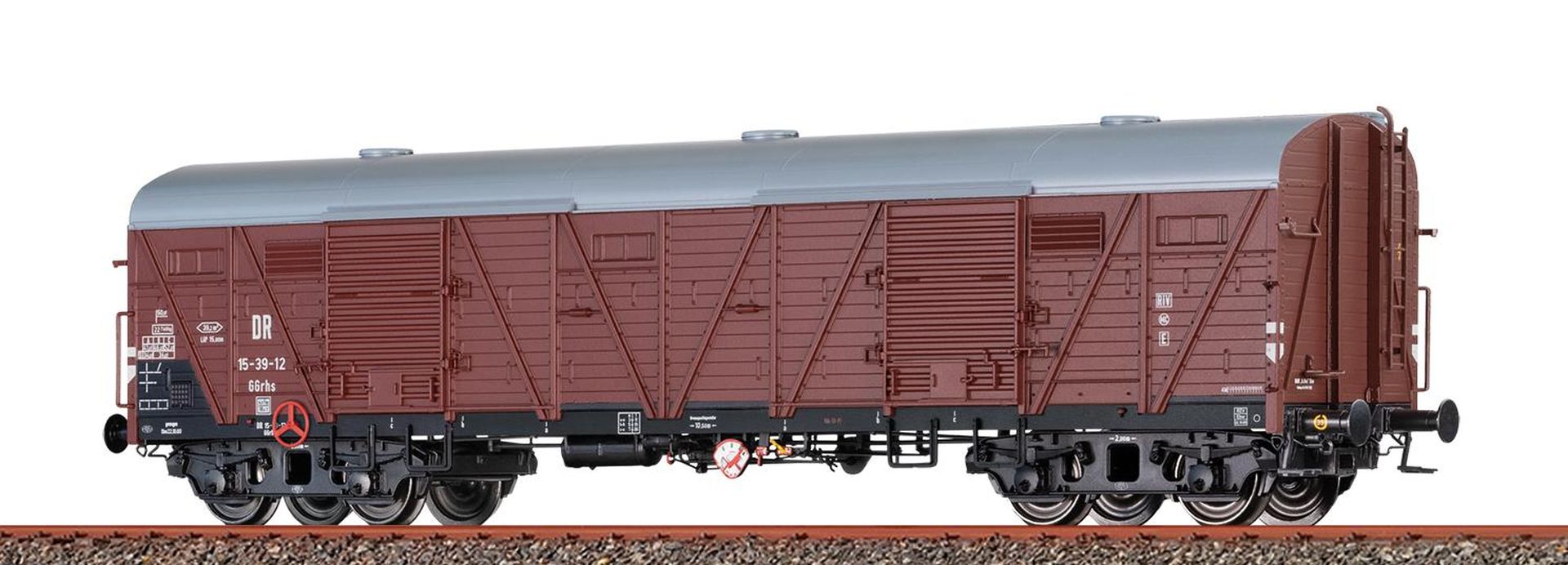 Brawa 51268 - Gedeckter Güterwagen GGrhs, DR, Ep.III