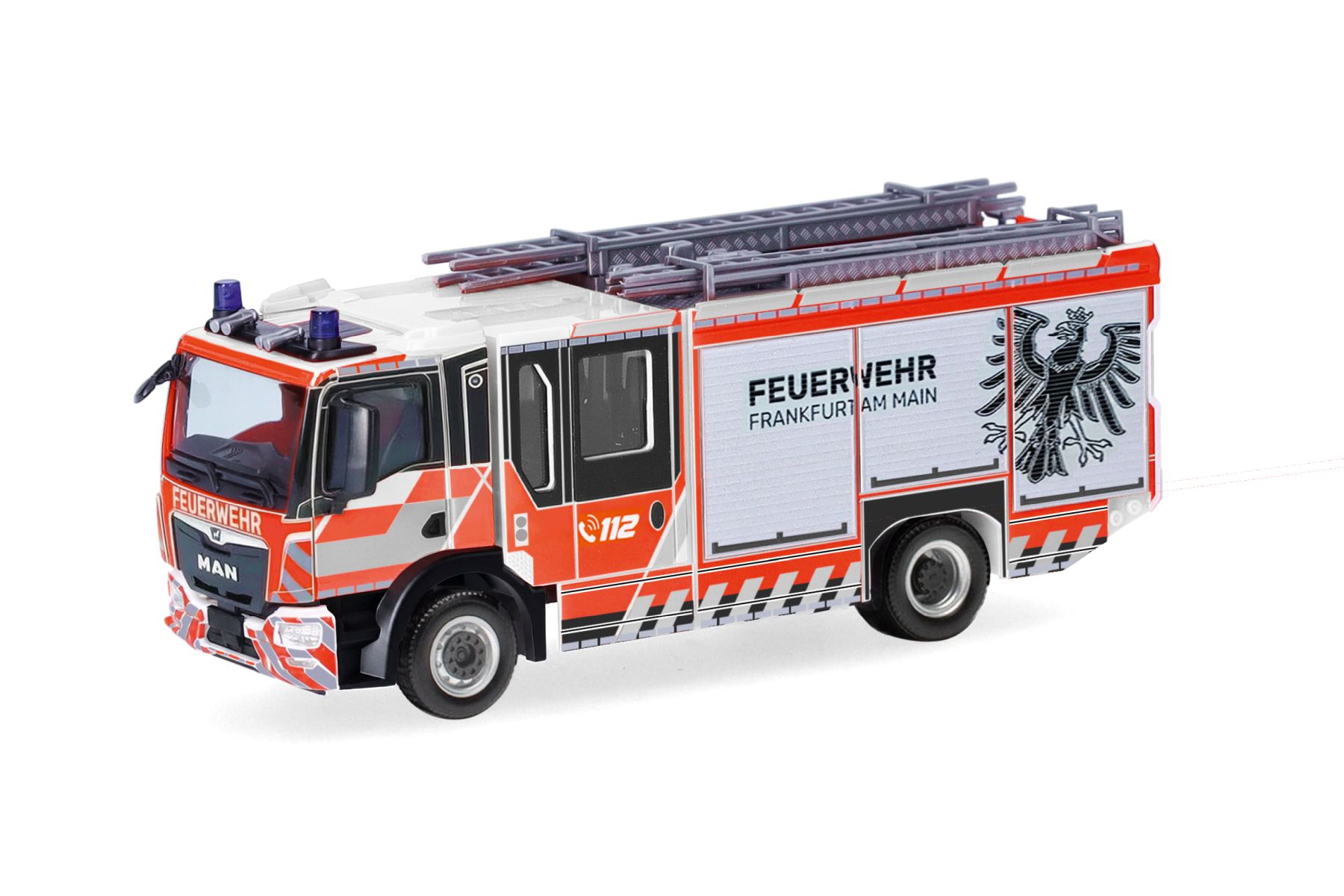 Herpa 099721 - MAN TGM CC Ziegler Z-Cab Löschfahrzeug "Feuerwehr Frankfurt/Main"