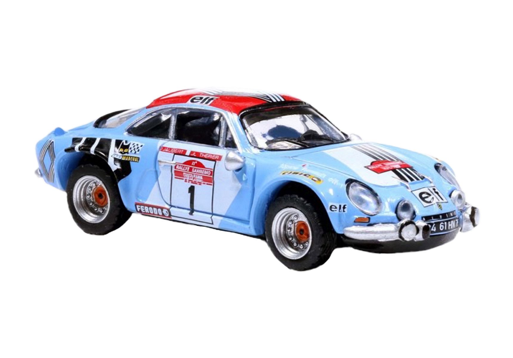 Brekina 14545 - Renault Alpine A110 mit Jean-Luc Thérier, Sieger Rallye S. Remo ´73