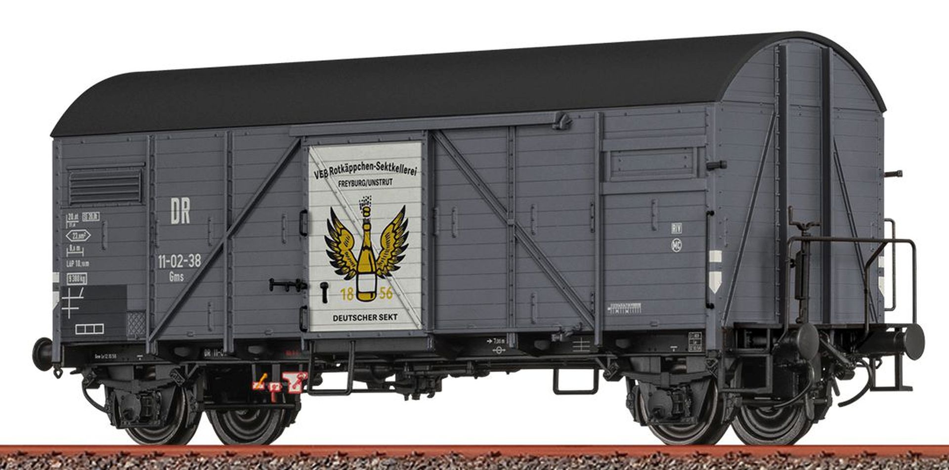 Brawa 51189 - Gedeckter Güterwagen Gms, DR, Ep.III 'Rotkäppchen'