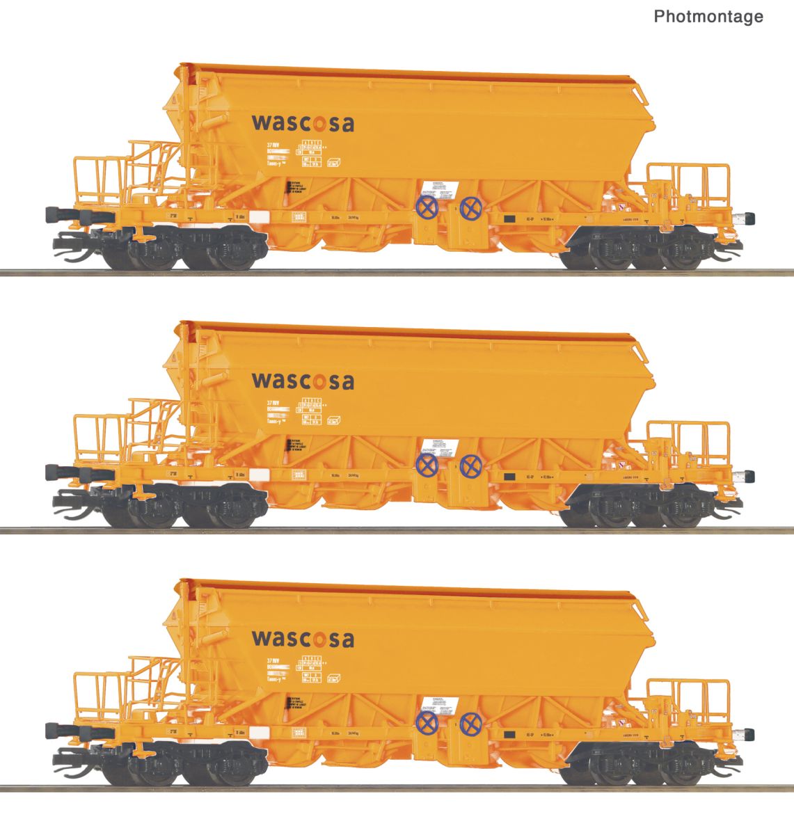 Roco 6680063 - 3er Set Kaliwagen Taoos, Wascosa, Ep.VI