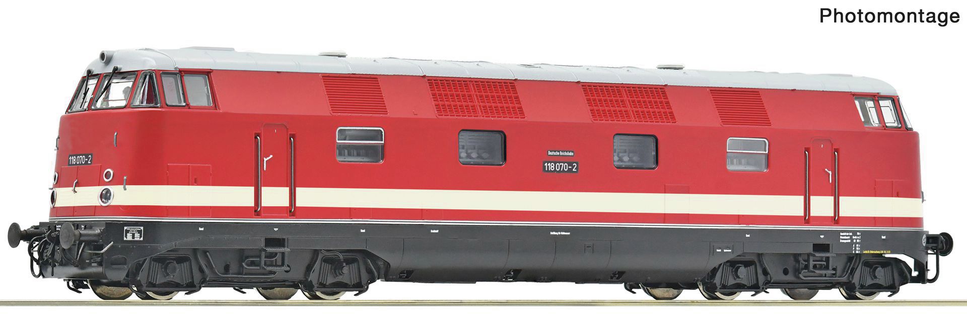 Roco 7310124 - Diesellok 118 070-2 Sonderlackierung 1973-77, DR, Ep.IV, DC-Sound Roco 7310124 - Diesellok 118 070-2 Sonderlackierung 1973-77, DR, Ep.IV, DC-Sound