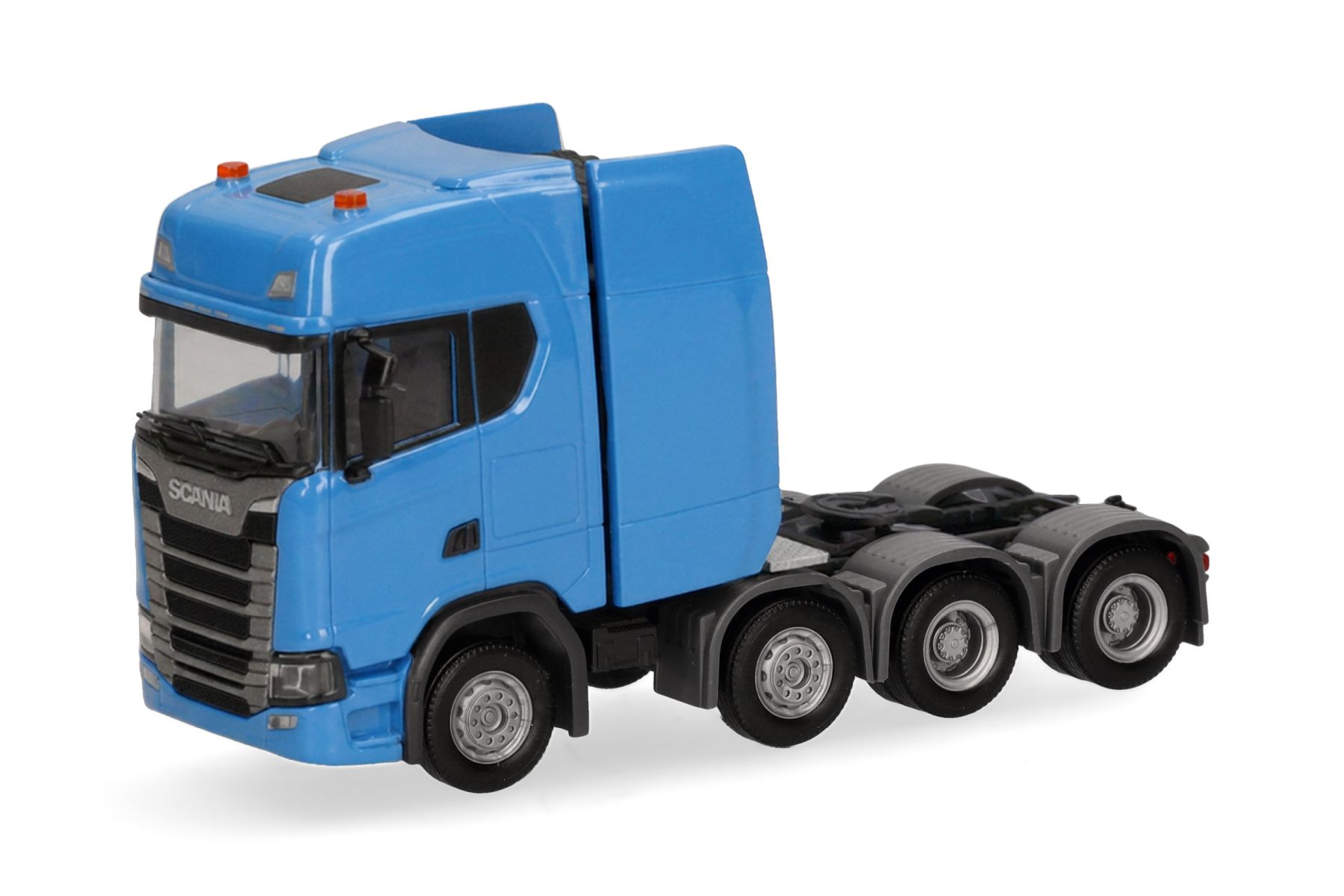 Herpa 308601-005 - Scania CS 20 Hochdach Schwerlastzugmaschine 4achs, himmelblau