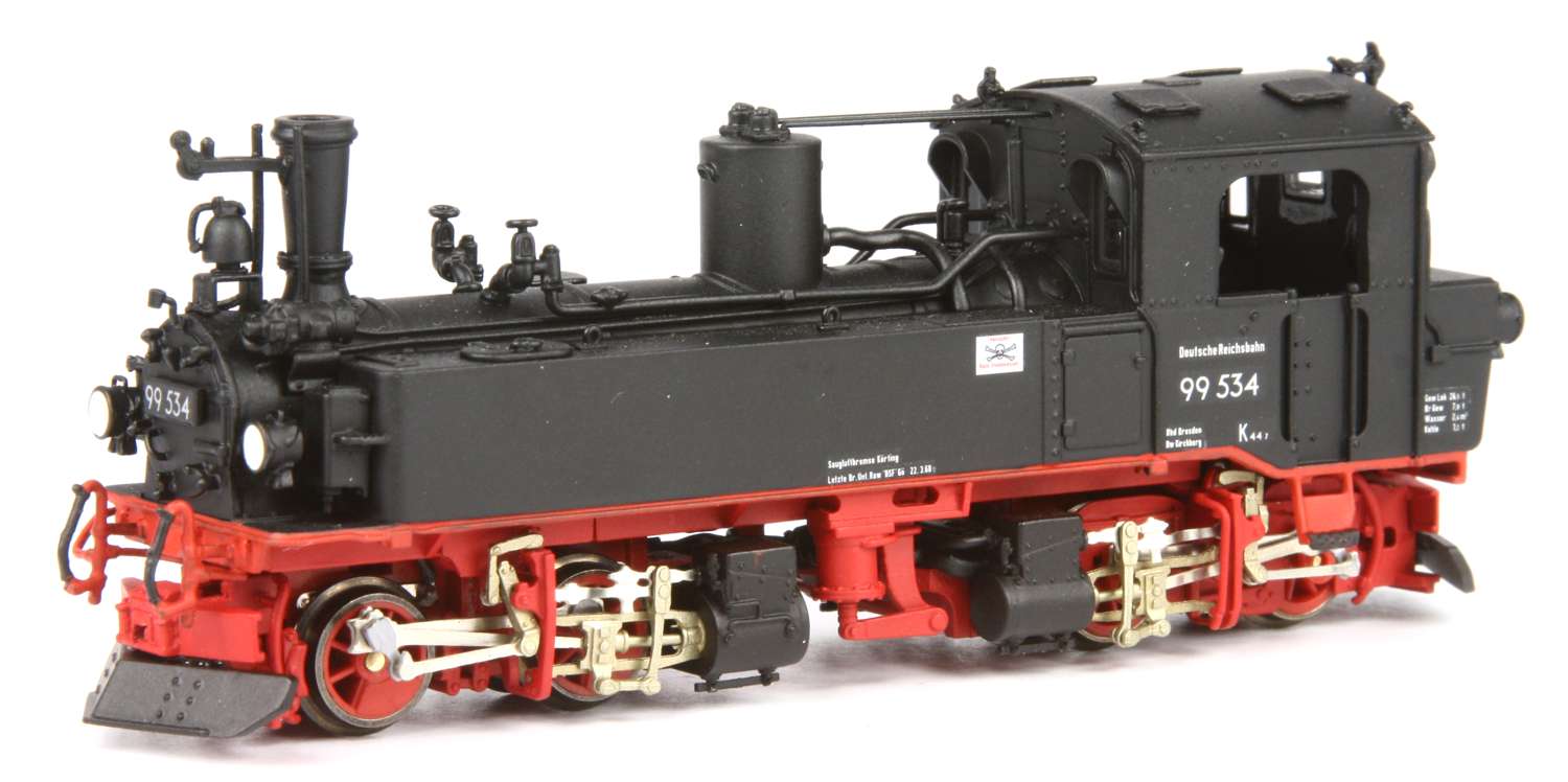 Bemo 1016863 - Dampflok sächsische IV-K, 99 534, DR, Ep.III